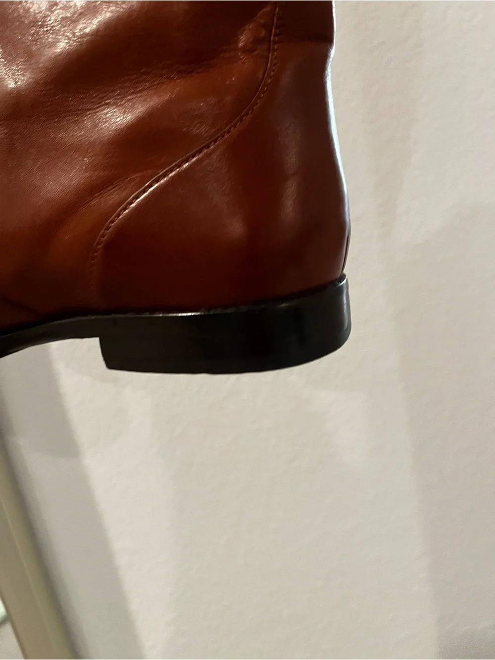 COACH Cheyenne Whisky Leather over the knee boots 9.5